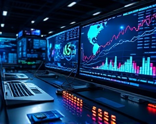 advanced social media analytics platform, seamless interface, interpreting user behavior, photorealistic, tech-savvy workspace with LED screens, highly detailed, animated data streams, macro lens, metallic silver, cool LED lighting, shot with a 100mm lens.