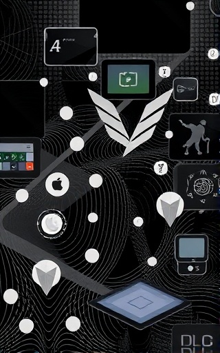 sophisticated design interface, intuitive, highlighting user interaction, photorealistic, layered with semi-transparent icons over dynamic patterns, highly detailed, animations and transitions, monochrome with splashes of color, soft ambient lighting, shot with an 85mm lens